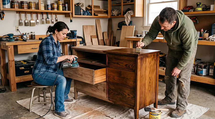 How to Refinish Old Wood Furniture